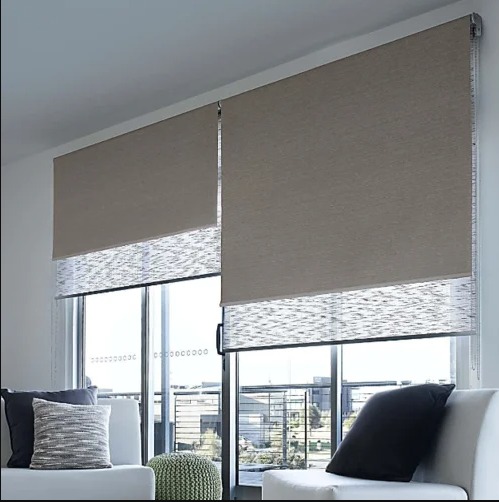 Cortinas roller doble instaladas a medida